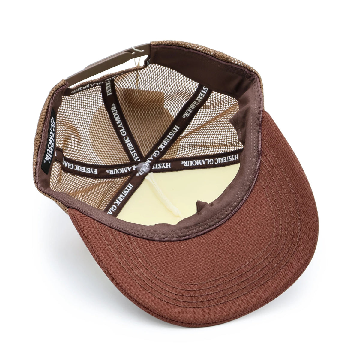 HYSTERIC GLAMOUR Guitar Girl Mesh Cap Brown