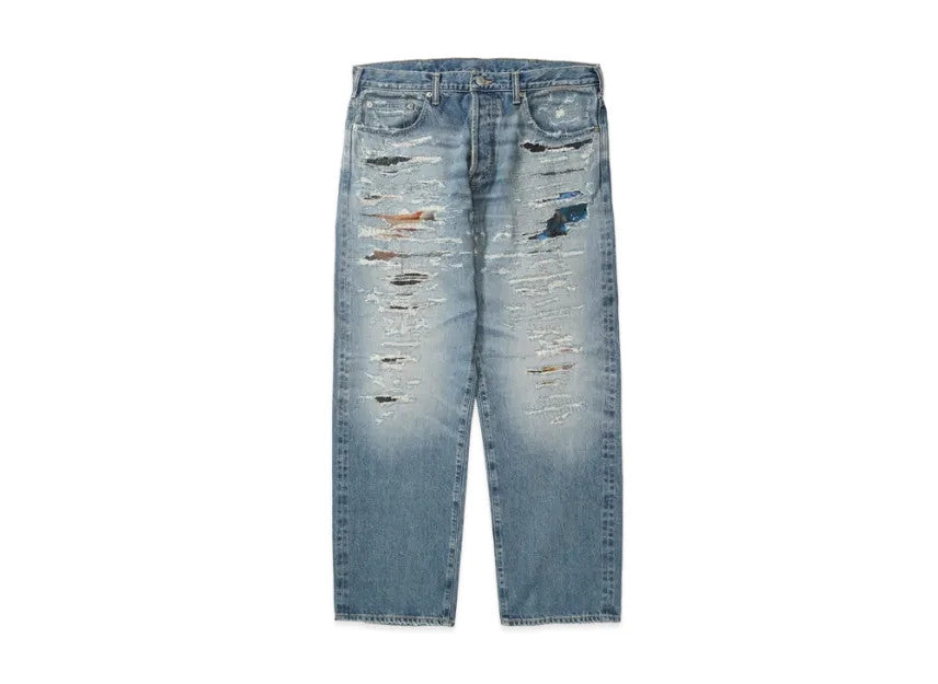 Supreme x MM6 Maison Margiela Distressed Loose Fit Selvedge Jean "Indigo"