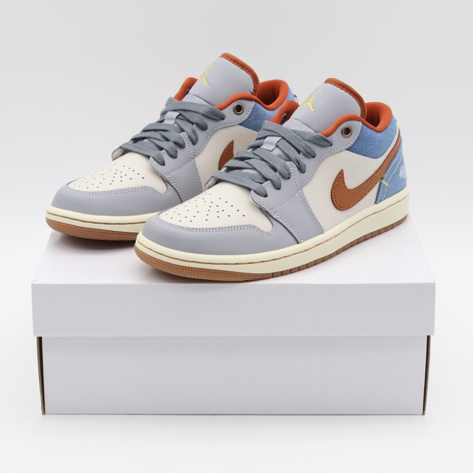 FZ5045-091 Nike Air Jordan 1 Low Phantom Coconut Milk Amber Brown (Women's)