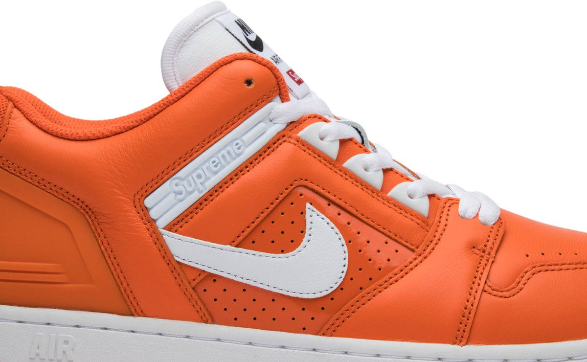 AA0871-818 Supreme Ã Nike SB Air Force 2 "Orange Blaze" (Men's)