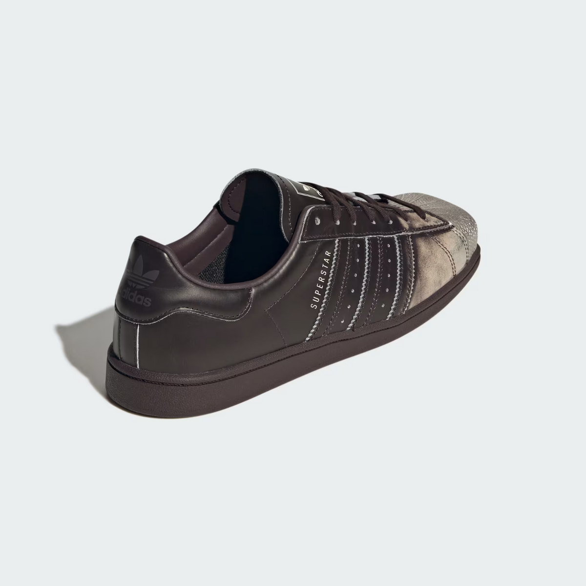 KI7296 adidas Superstar SQ "Aurora Coffee/Silver Metallic/Cream White" (Women's)