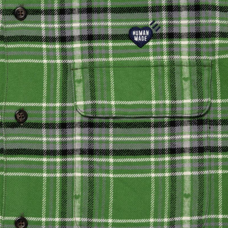 HUMAN MADE Flannel Check Shirt Green
