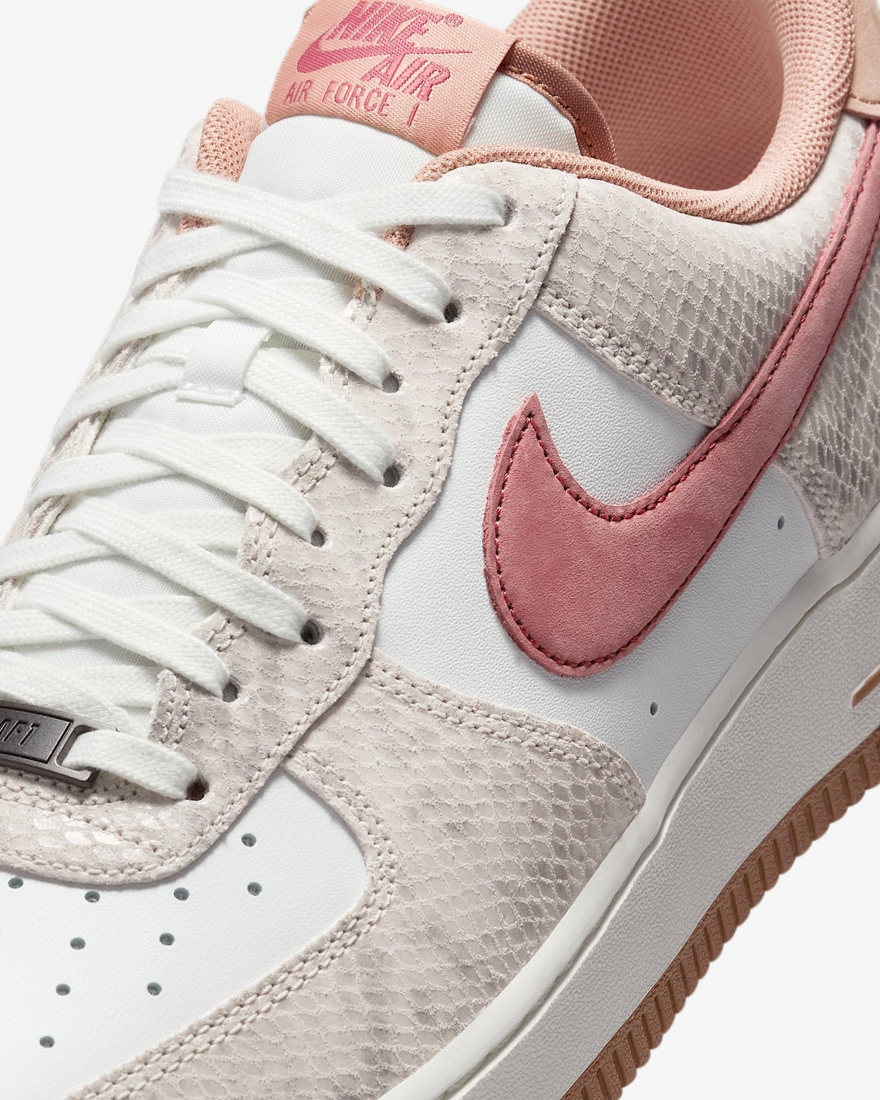 HF2898-100 Nike Air Force 1 Low Pink Snakeskin (Men's)