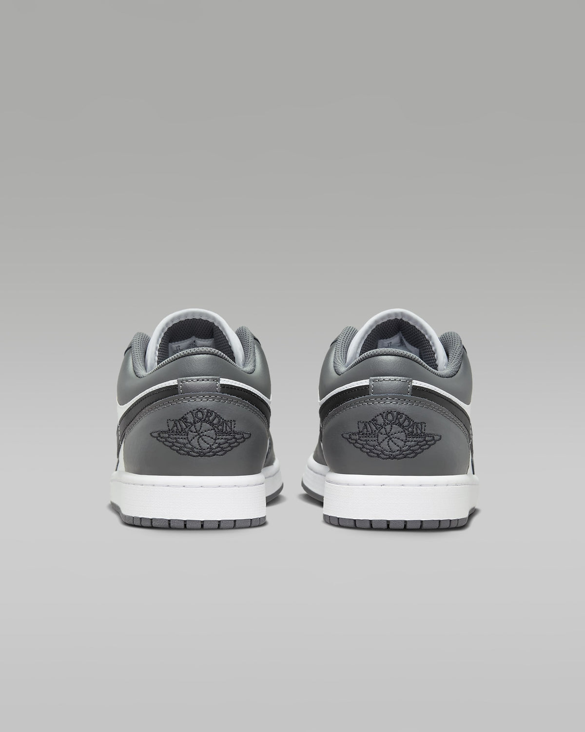 553558-152 Nike Air Jordan 1 Low Grey White Black (Men's)