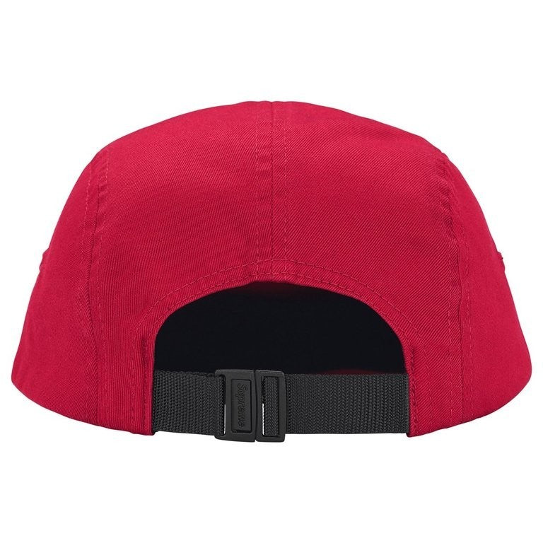 Supreme Rhinestone Label Camp Cap Red