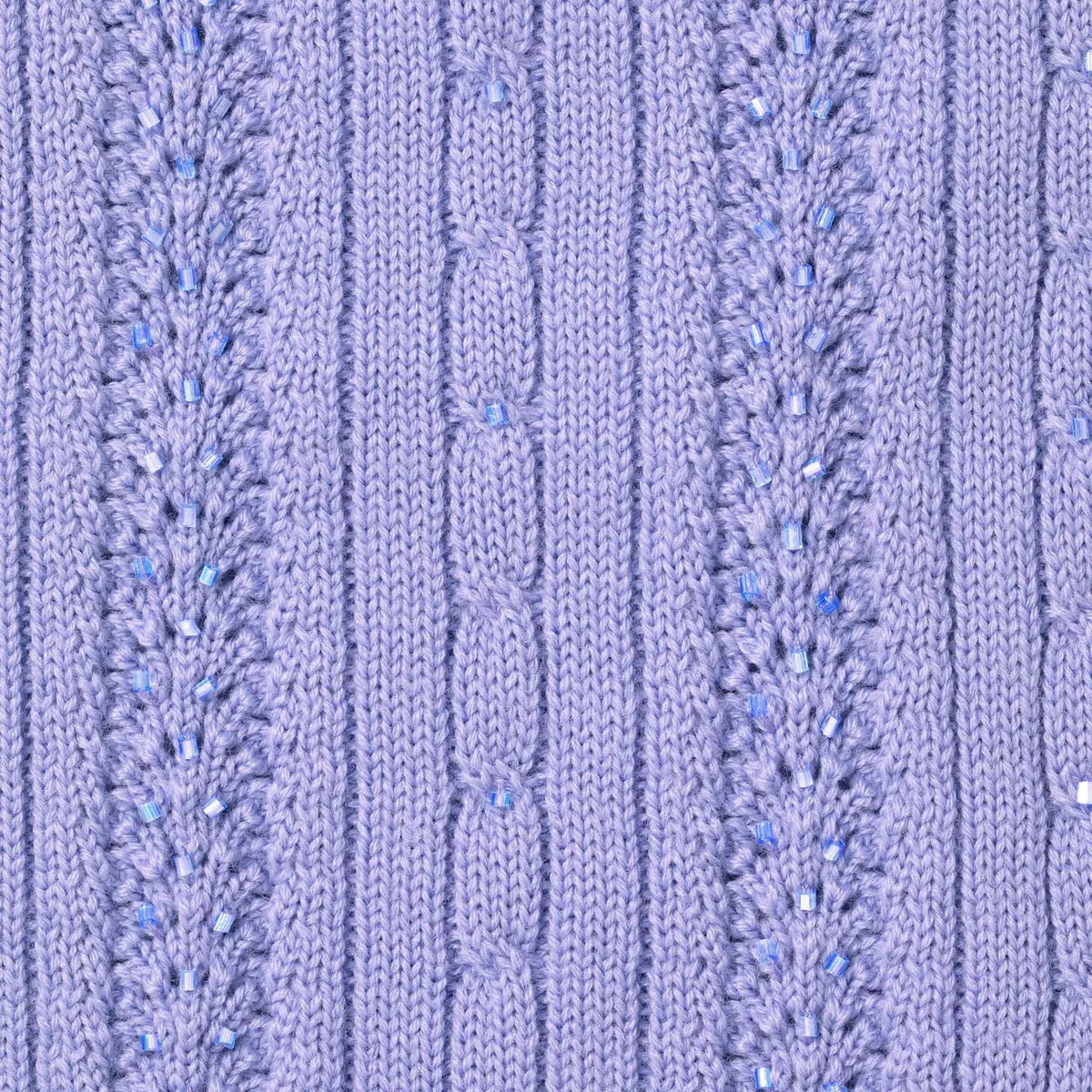 Supreme Beaded Zip Polo Lavender