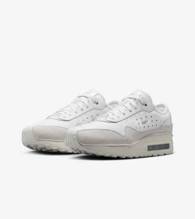 HM6690-100 Jacquemus Nike Air Max 1 SP Sail and Summit White (Women's)