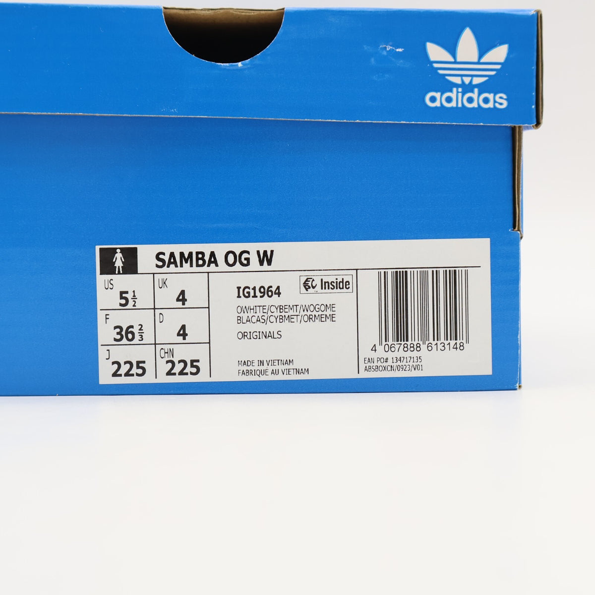 IG1964 adidas Originals Samba OG Off White Cyber Metallic Wonder (Women's)