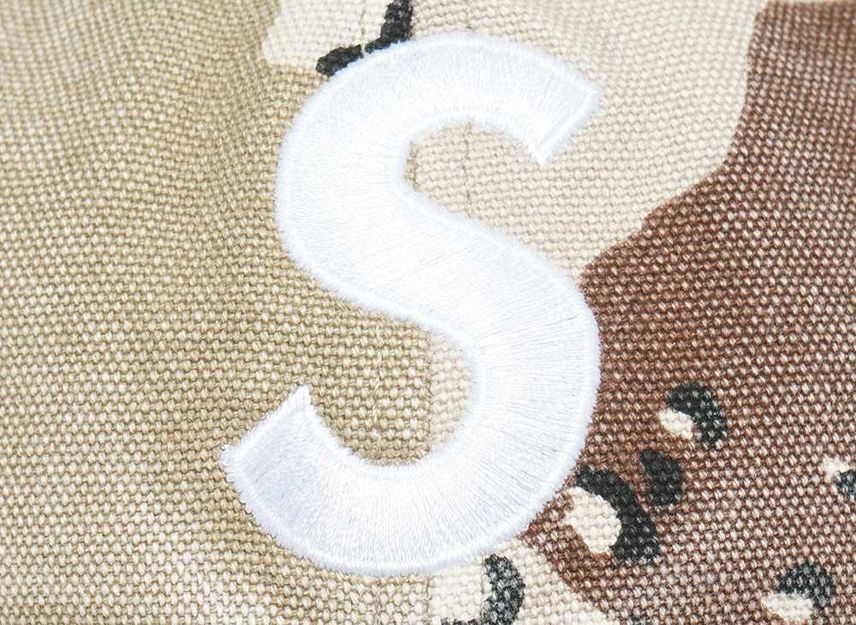 Supreme Pigment S Logo 6-Panel Chocolate Chip Camo