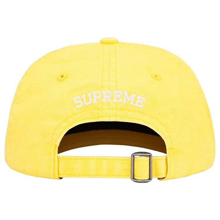 Supreme Washed Canvas S Logo 6-Panel Yellow
