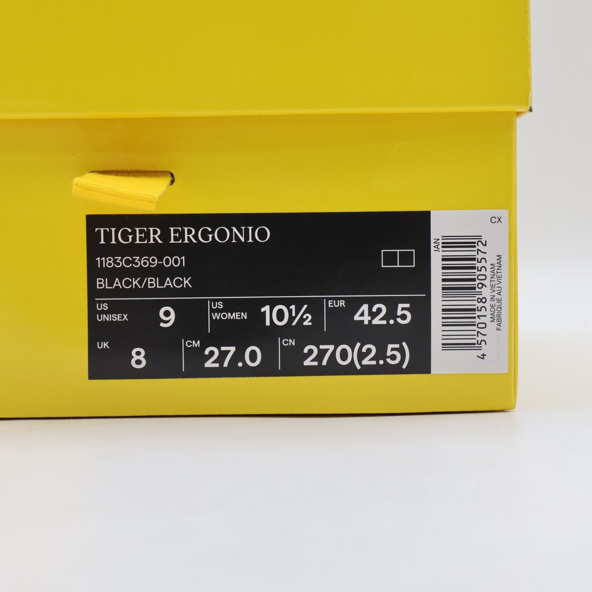 1183C369-001 Onitsuka Tiger Tiger Ergonio Black Black (Men's)