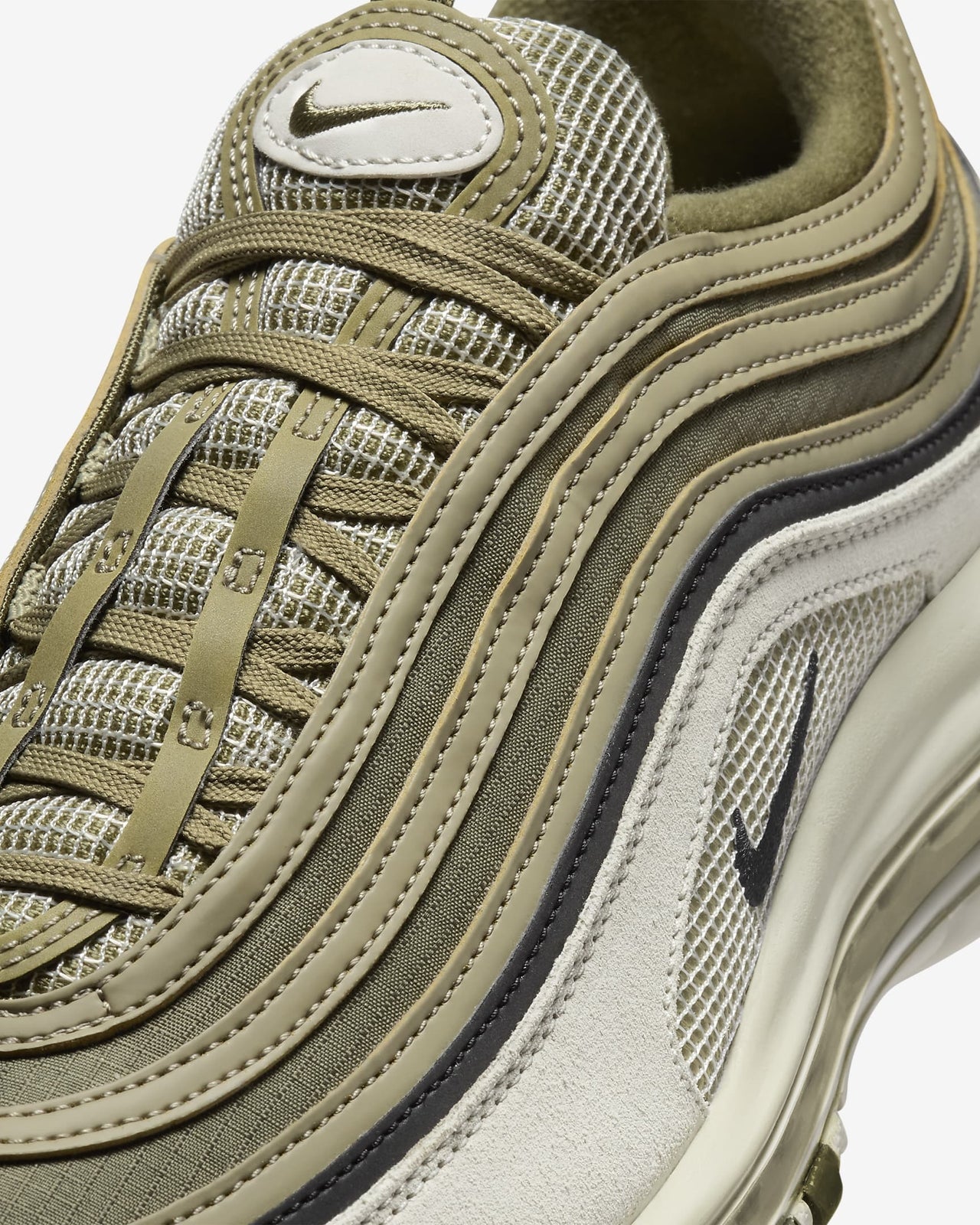 FB9619-002 Nike Air Max 97 SE Light Bone Medium Olive Neutral Black (Men's)