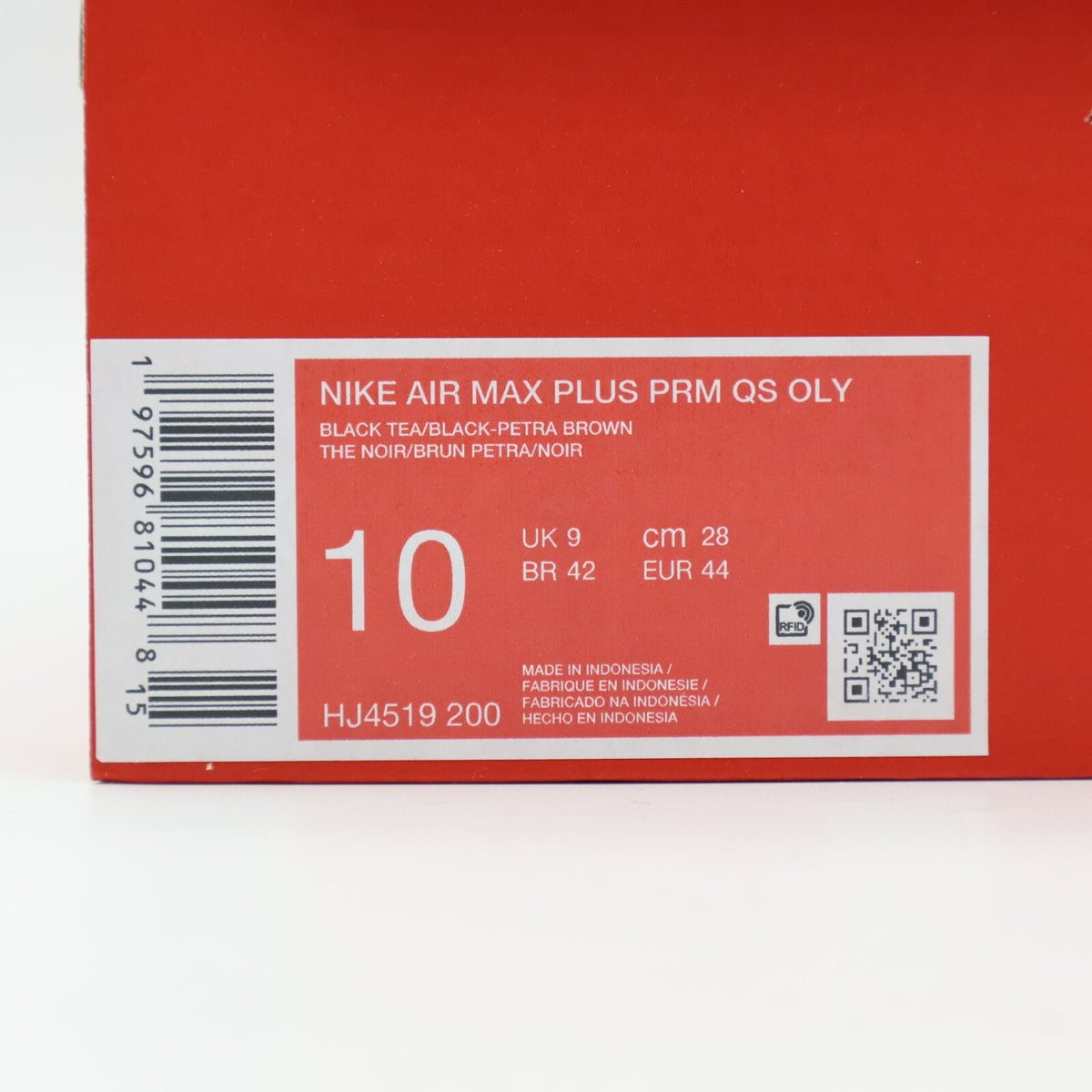 HJ4519-200 Nike Air Max Plus PRM Black Tea and Petra Brown (Men's)