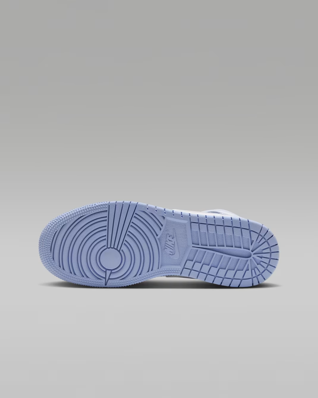 DQ8423-407 Nike GS Air Jordan 1 Mid "Hydrogen Blue/Aluminum"