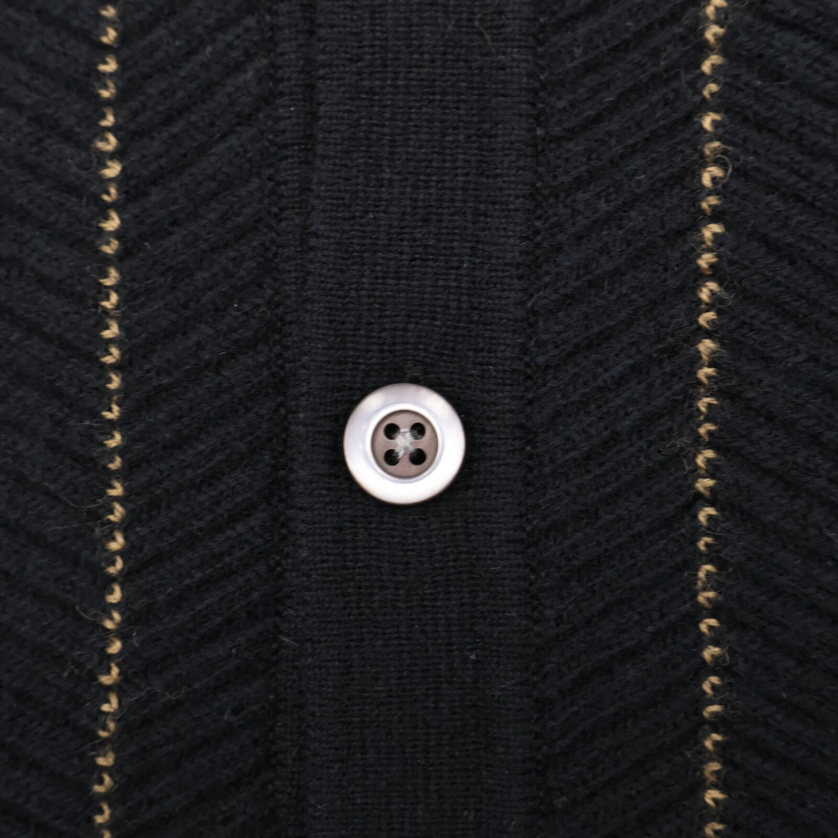 Supreme Herringbone Cardigan Black
