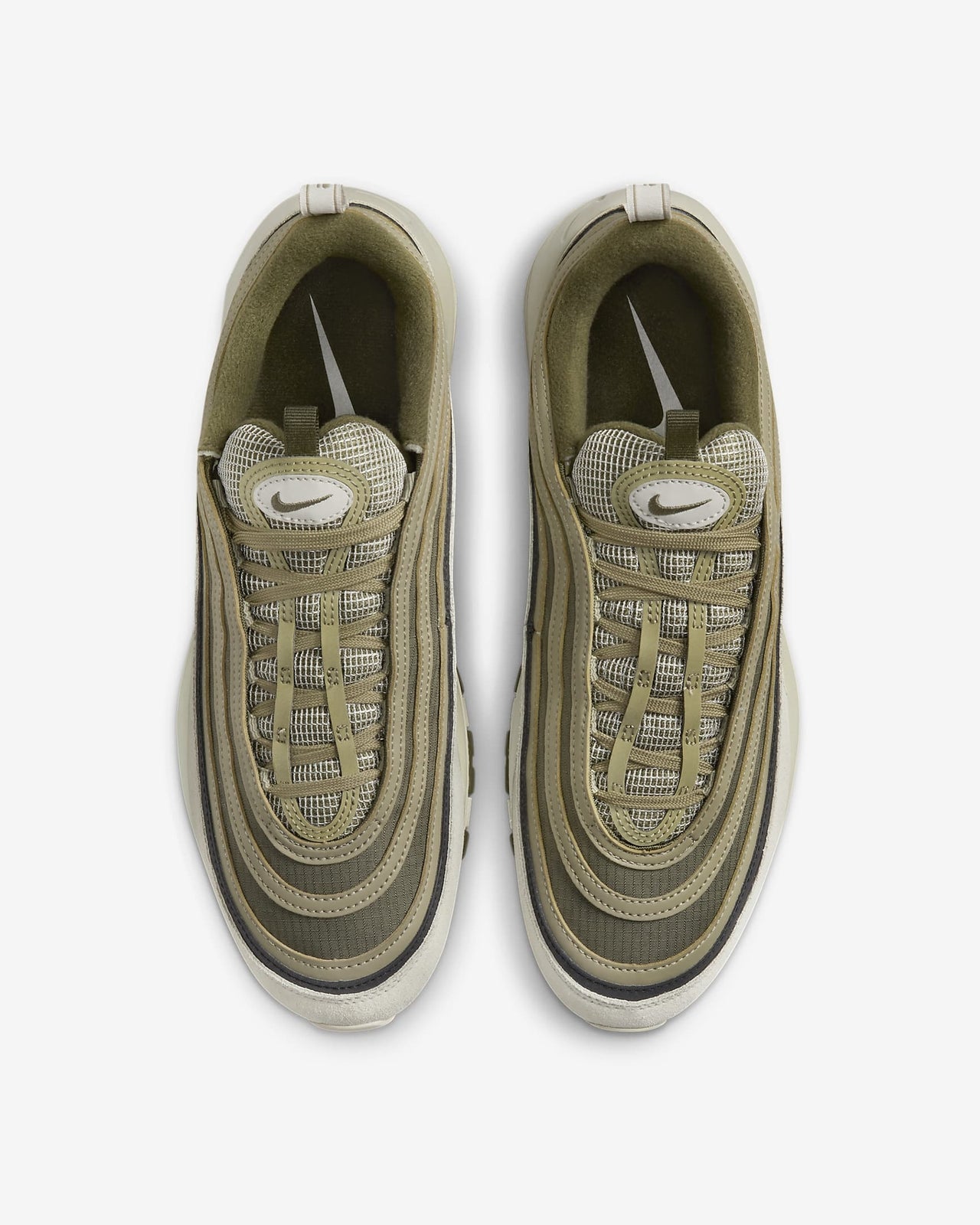 FB9619-002 Nike Air Max 97 SE Light Bone Medium Olive Neutral Black (Men's)