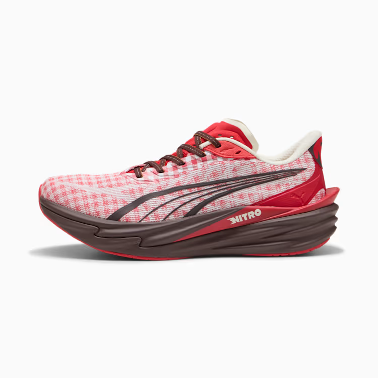 406307-01 Puma Deviate Nitro 4 Check For All Time Red PUMA White (Men's)
