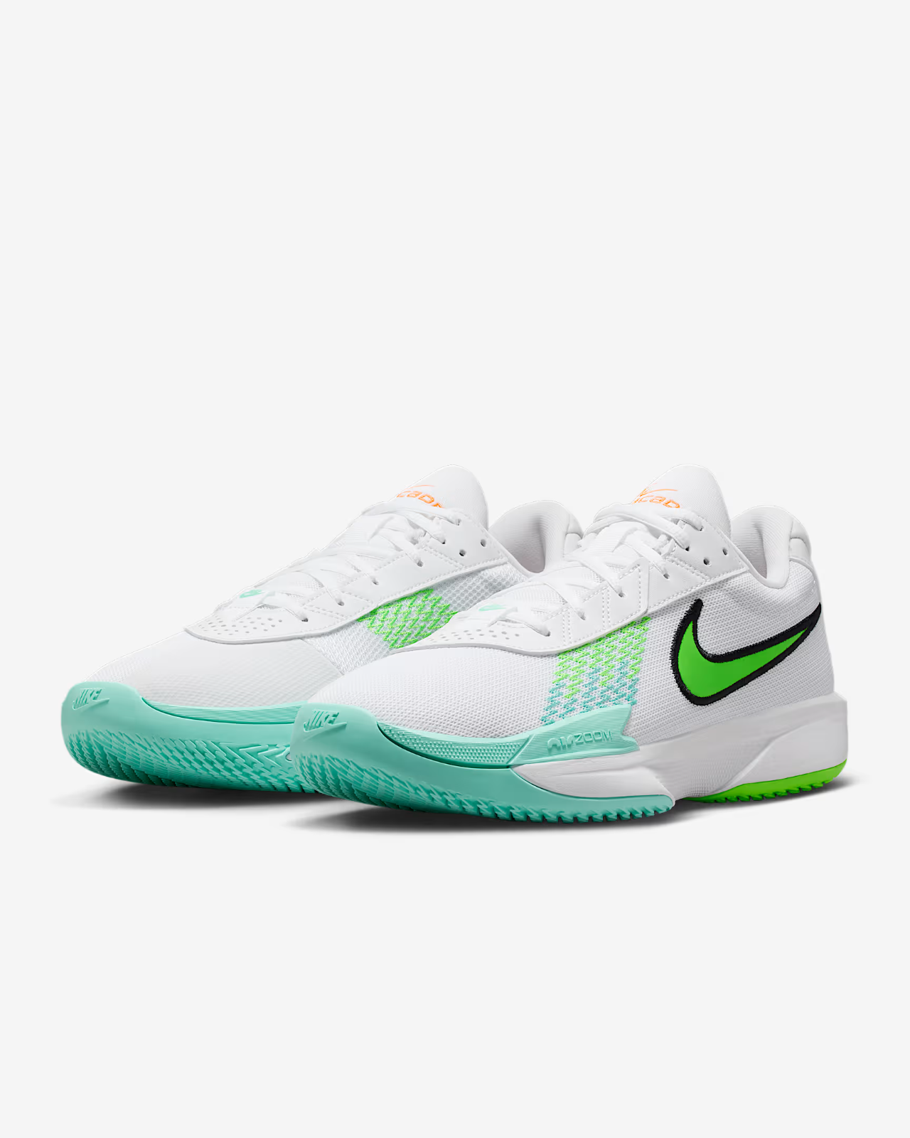 FB2598-107 Nike GT Cut Academy White Bleached Turquoise Black (Men's)