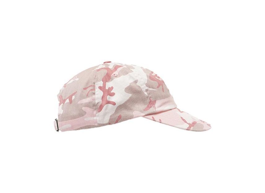 Supreme Pigment Coated S Logo 6-Panel Pink Camo