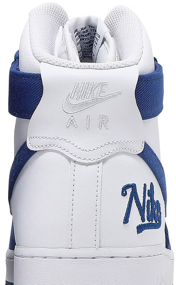 DC8168-100 Nike Air Force 1 High EMB "Dodgers" (Men's)