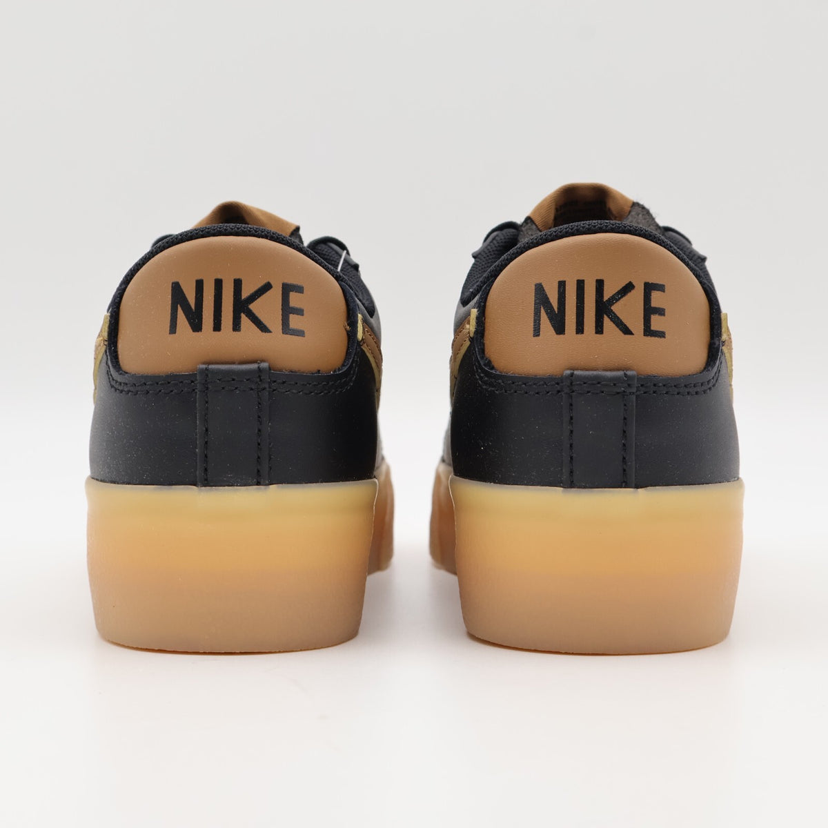 DJ0292-003 Nike Blazer Low Platform Black White Gum Yellow (Women's)