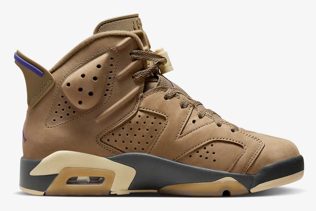 FD1643-300 Nike Air Jordan 6 Retro GORE-TEX Brown Kelp (Women's)