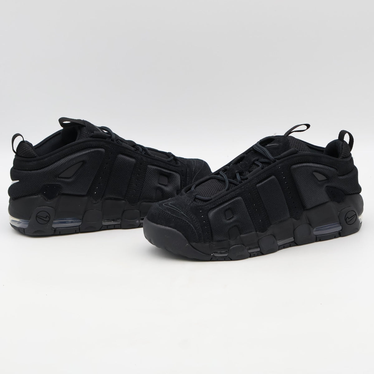 IM6649-001 Nike Air More Uptempo Low Triple Black (Men's)