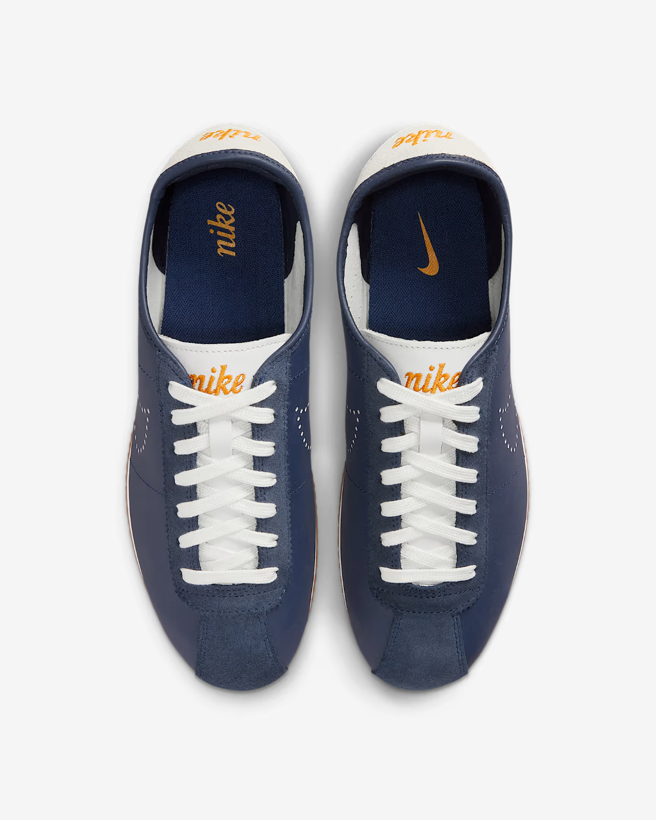 HQ1841-400 Nike Cortez Leather Midnight Navy Summit White (Women's)