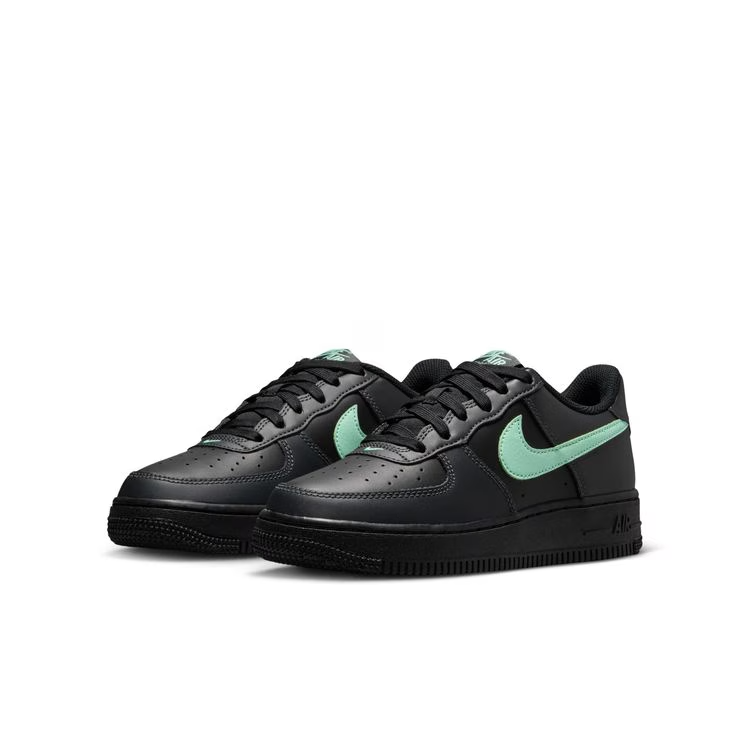 CT3839-018 Nike GS Air Force 1 Low "Black/Anthracite/Arctic Green" (Kids)