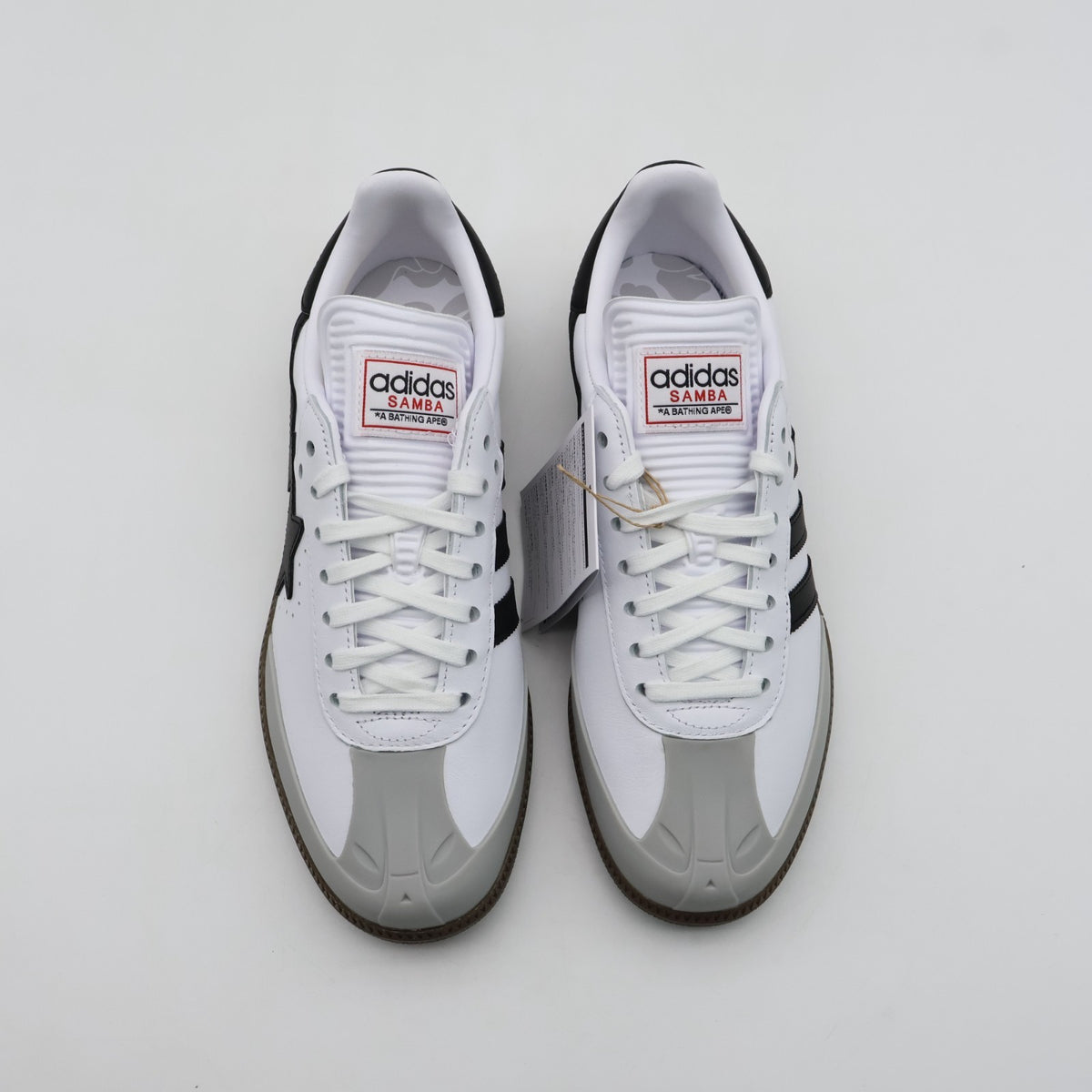 JR9245 A BATHING APE adidas Originals Samba Cloud White Core Black Gum (Men's)