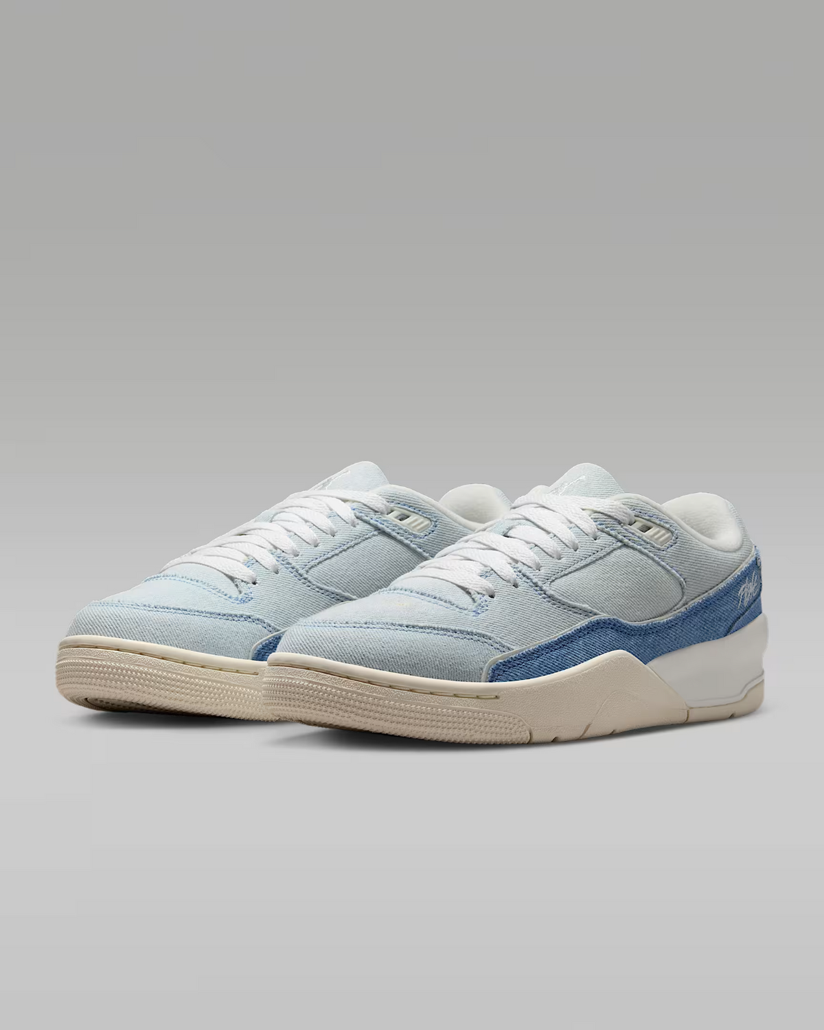 IB4414-100 Nike  Jordan Flight Court SE Sail Worn Blue Gum Light Brown (Women's)