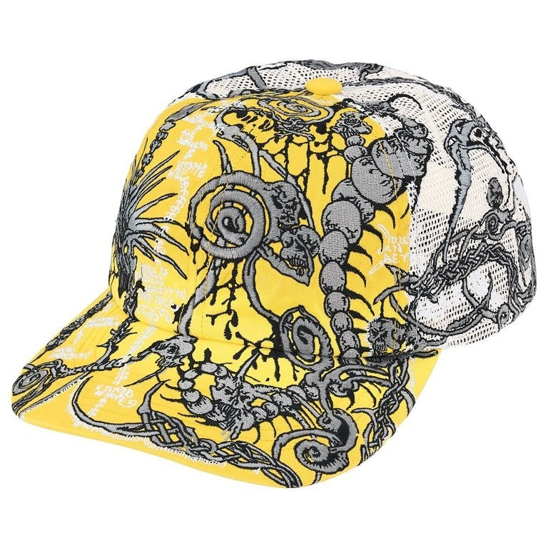 Supreme Wombat Embroidered Mesh Back 6-Panel Yellow