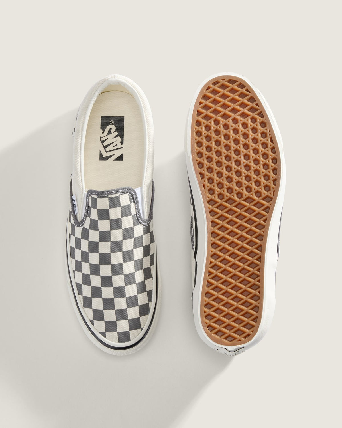 VN000D9PPWT Vans Premium Classic Slip-On 98 Checkerboard Pewter (Men's)
