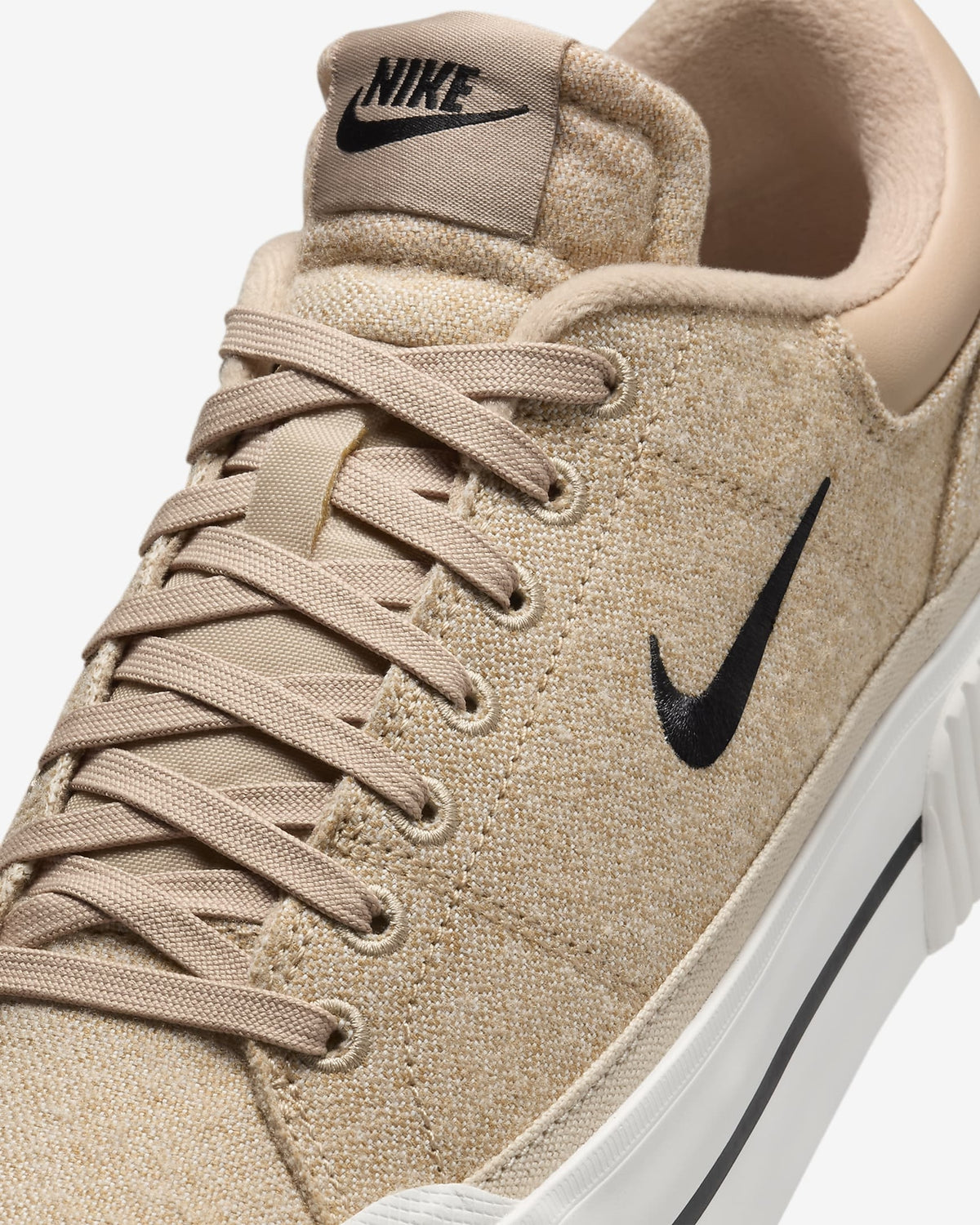 FZ2606-200 Nike Women's Court Legacy Lift Hemp Sail Sanddrift Black (Women's)