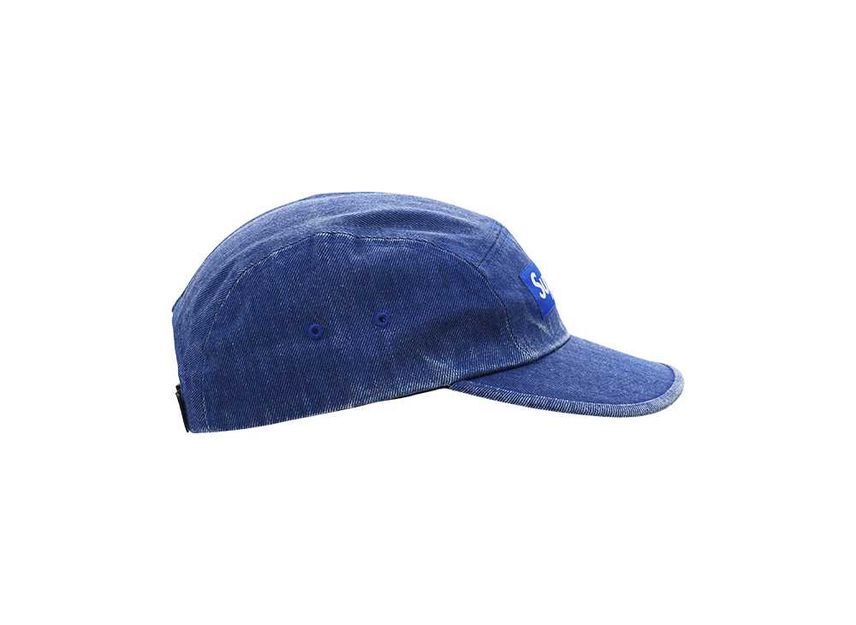 Supreme Coated Denim Camp Cap Royal