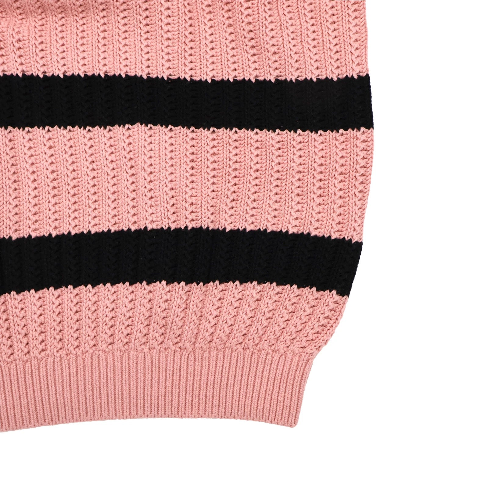 Supreme Loose Gauge Stripe Small Box Sweater Pink