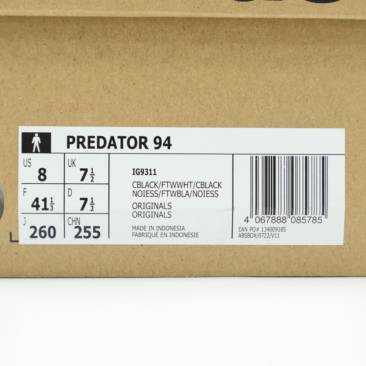 IG9311 adidas Originals Predator 94 Core Black Cloud White (Men's)