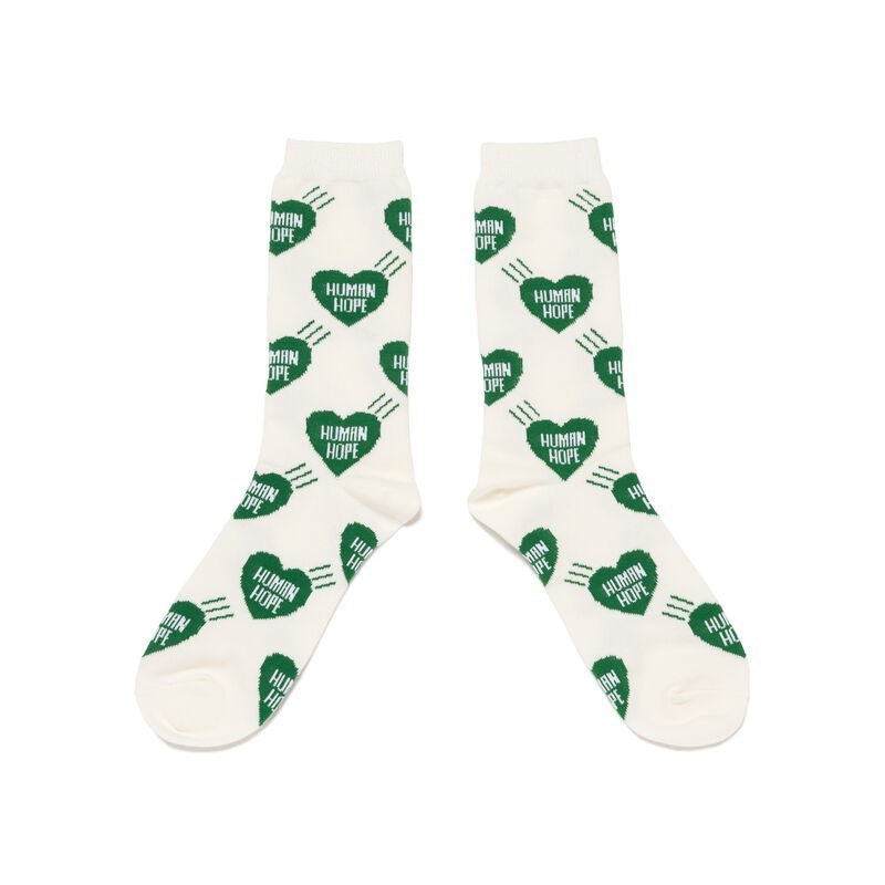 HUMAN MADE x j-hope of BTS HUMAN HOPE Heart Socks Green