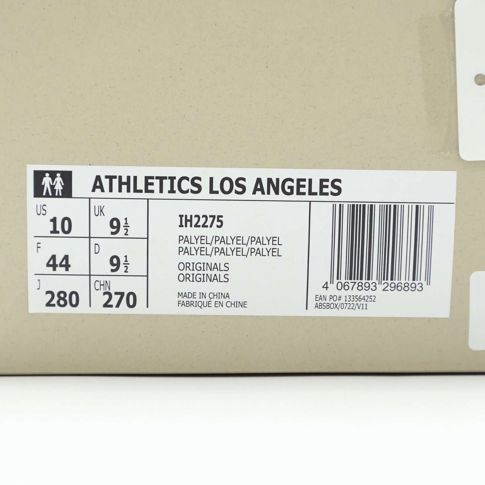 IH2275 FEAR OF GOD ATHLETICS adidas Los Angeles Runner Pale Yellow (Men's)