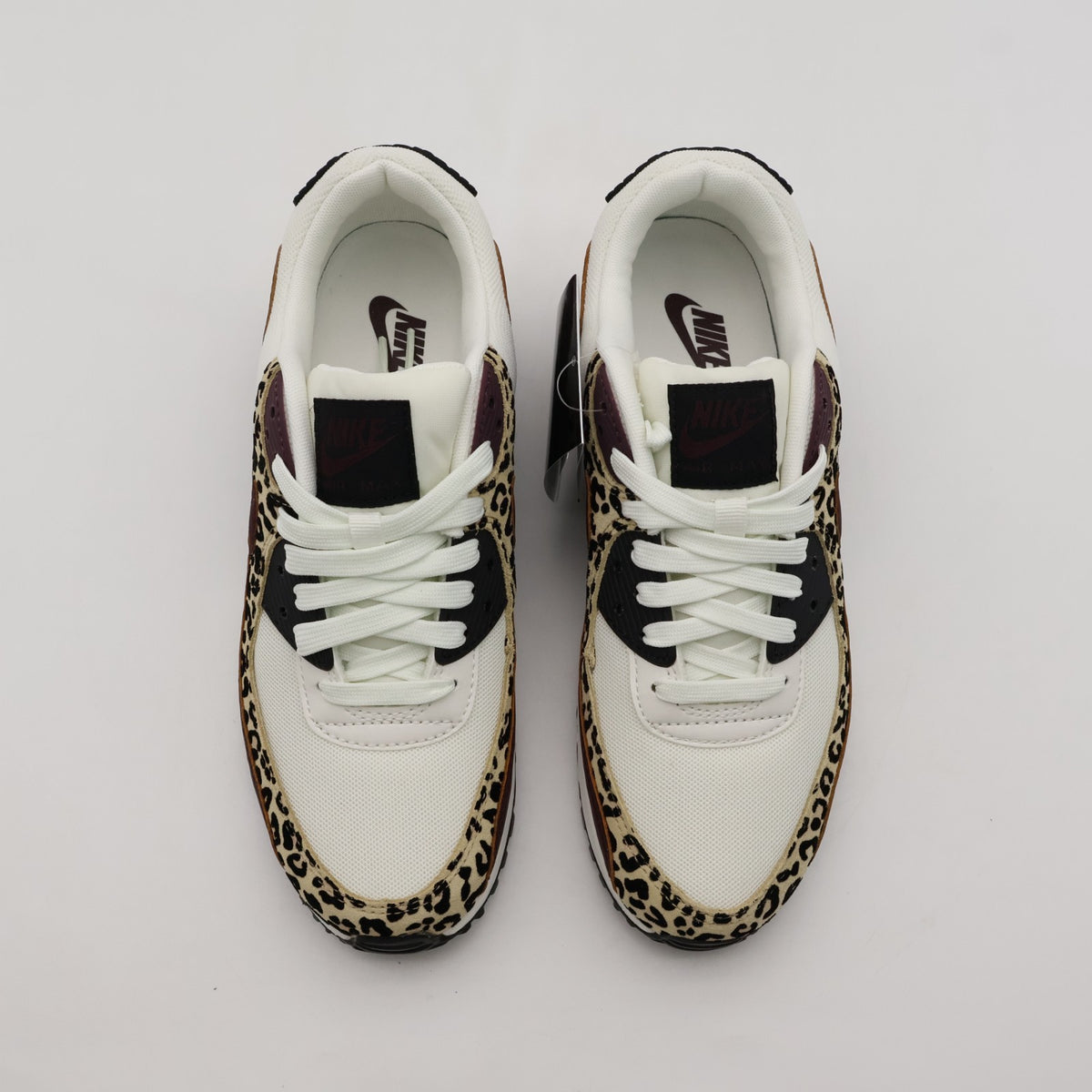 IF1619-102 Nike Women's Air Max 90 Leopard Burgundy (Women's)