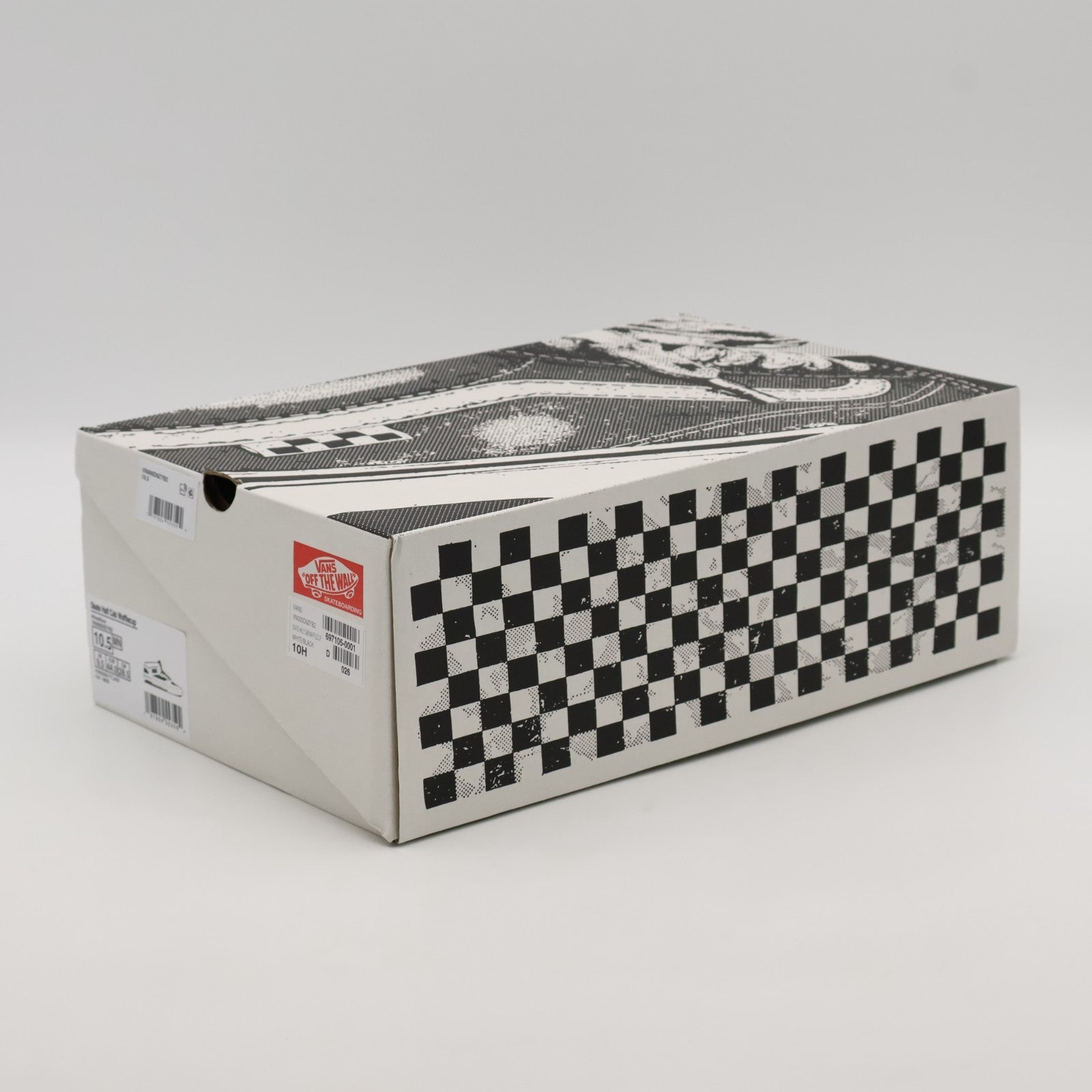 VN000D9ZYB2 Vans Skate Half Cab Wafflecup White Black (Men's)