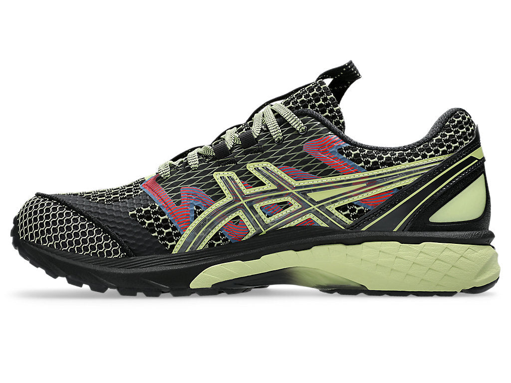 1203A394-001 Asics US4-S Gel-Terrain Black Neon Lime (Men's)