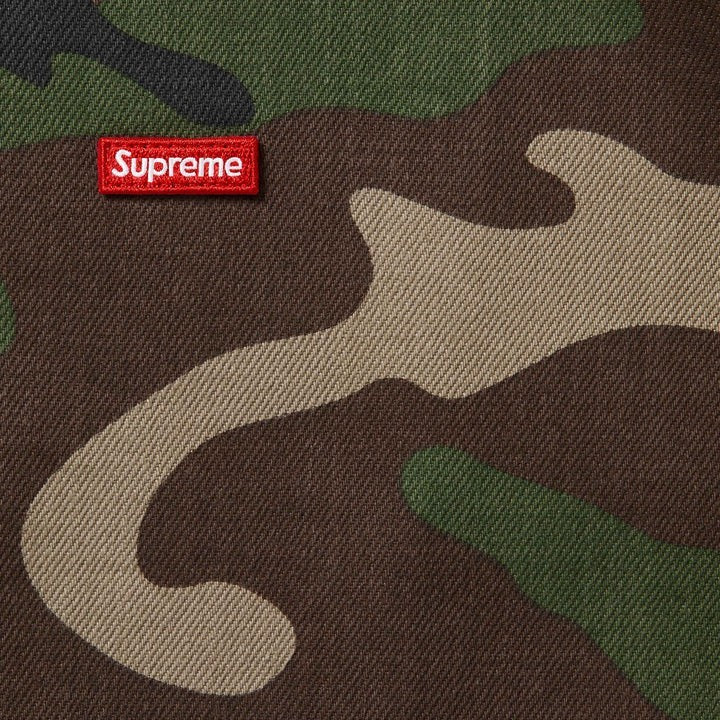 Supreme Small Box Denim Shirt Woodland Camo