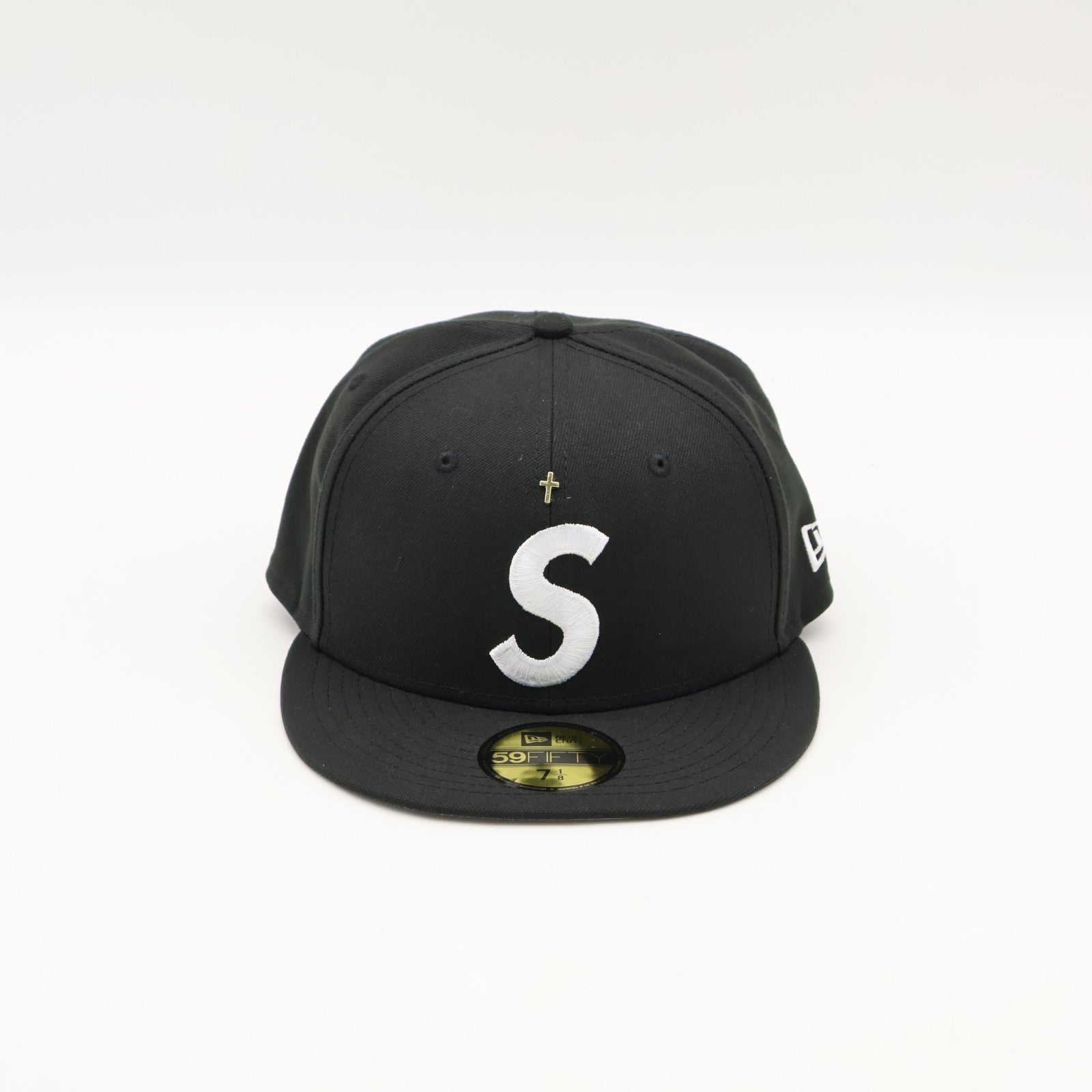 Supreme Gold Cross S Logo New Era Black