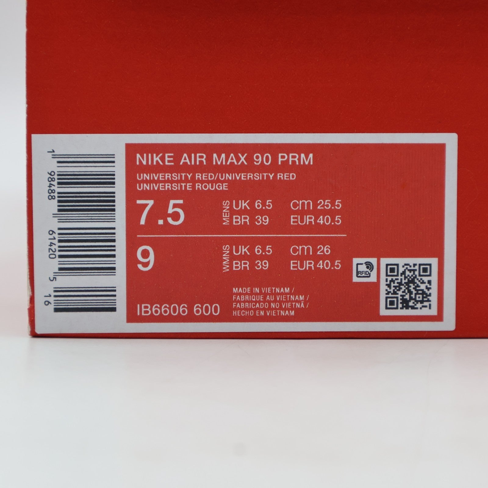 IB6606-600 Nike Air Max 90 Valentineâs Day University Red (2026) (Men's)