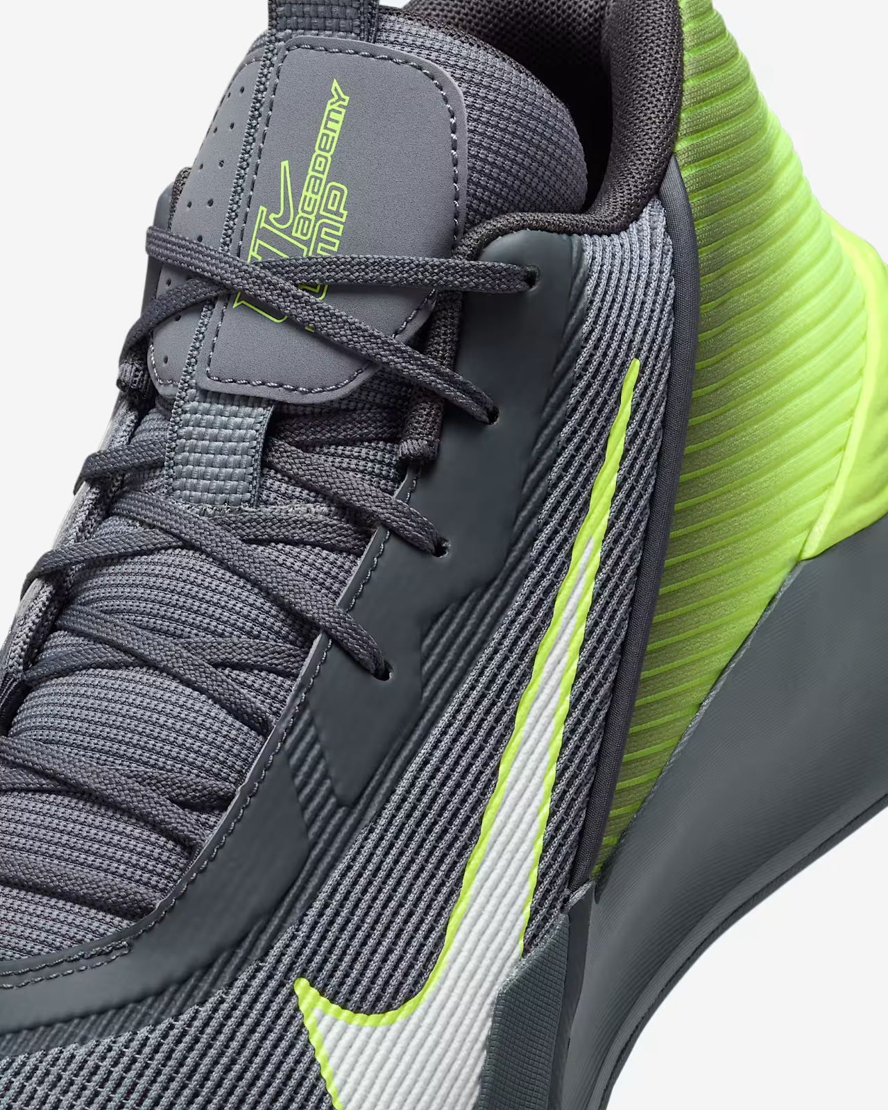 HF1804-004 Nike GT Jump Academy Smoke Grey Dark Smoke Grey Volt White (Men's)