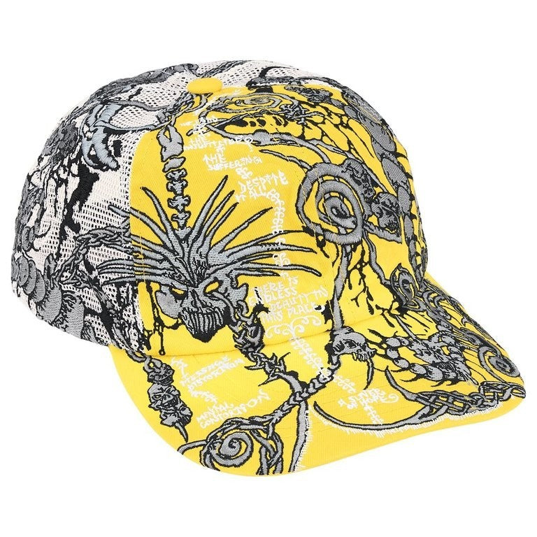 Supreme Wombat Embroidered Mesh Back 6-Panel Yellow