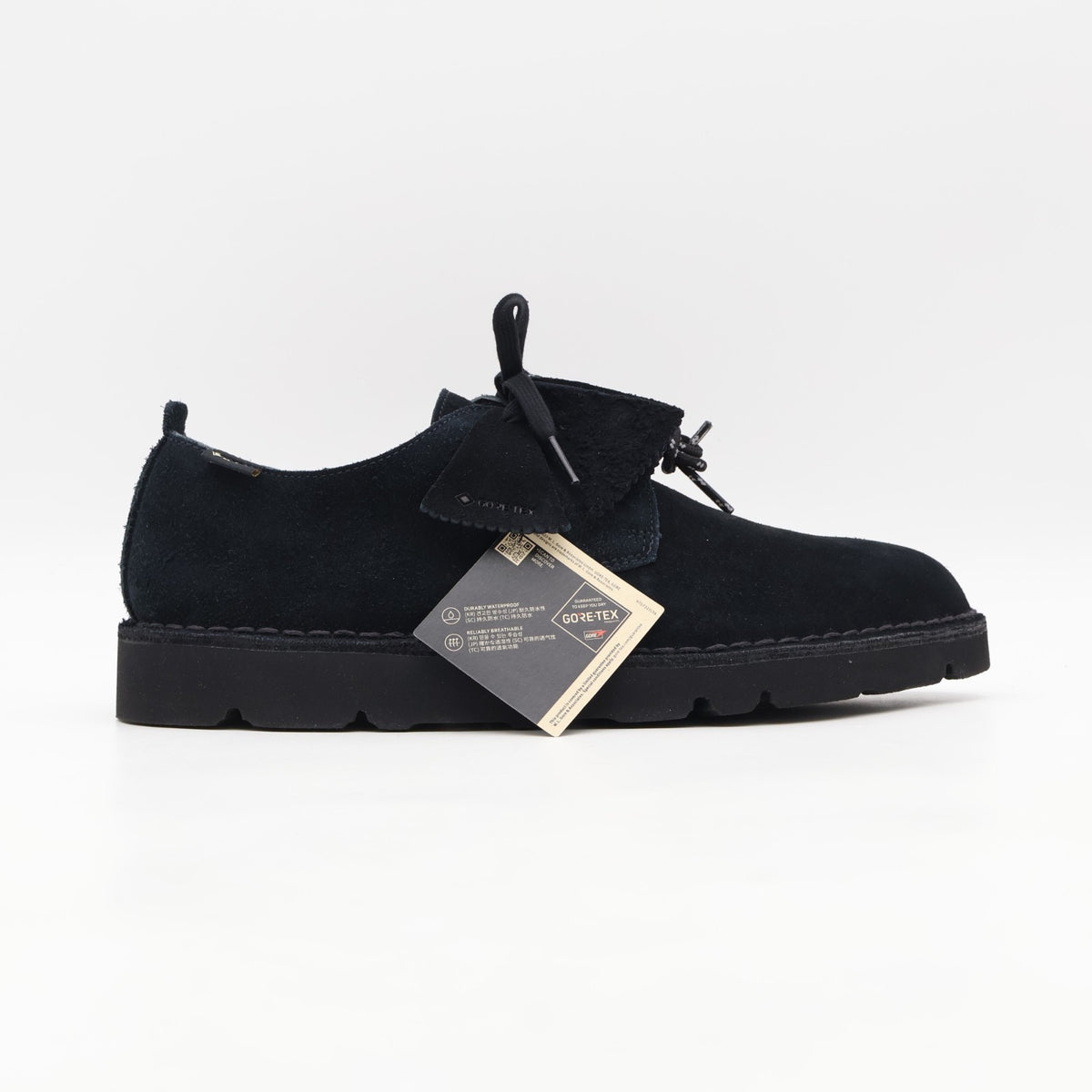 26182699 Clarks Desert London GORE-TEX Black Suede (Men's)