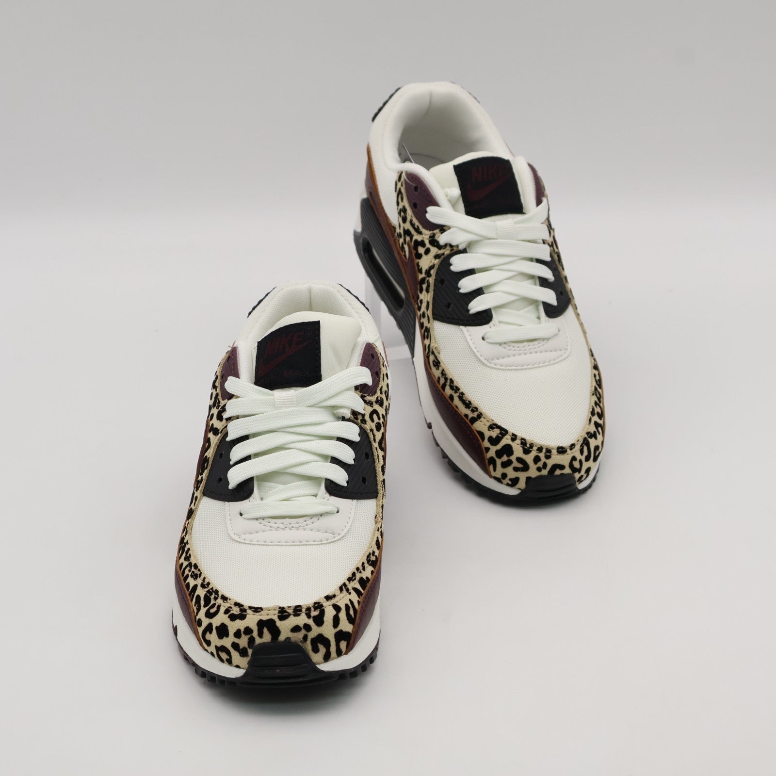 IF1619-102 Nike Women's Air Max 90 Leopard Burgundy (Women's)