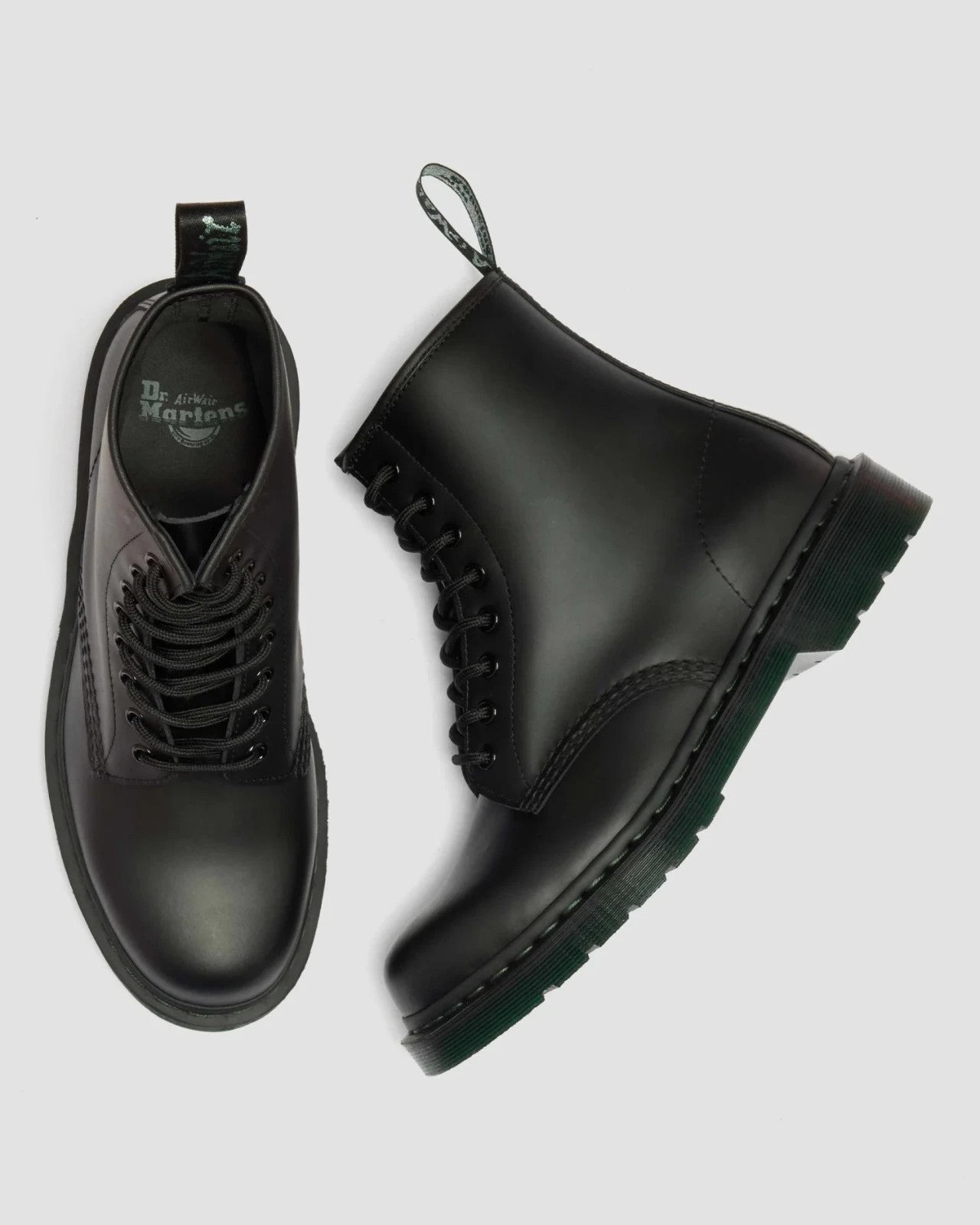 43424001 Dr.Martens 1460 Green Sole 2 8-Eye Boots Black (Japan Exclusive) (Men's